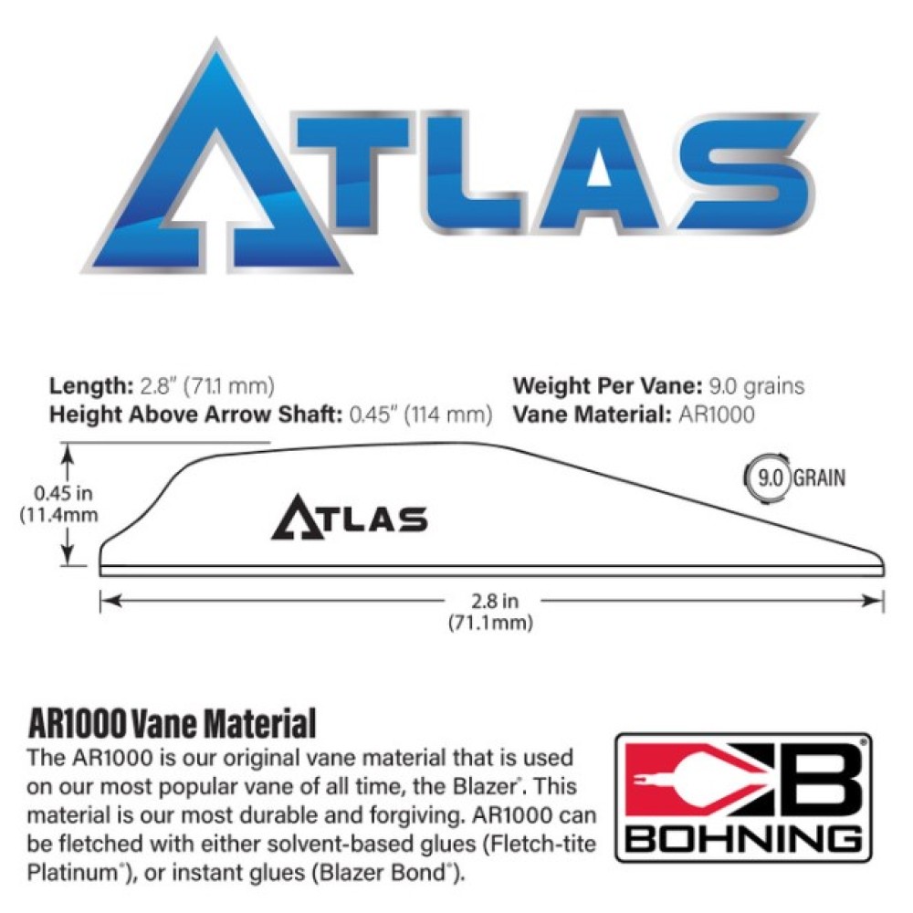 Bohning Atlas Vane 2.8"